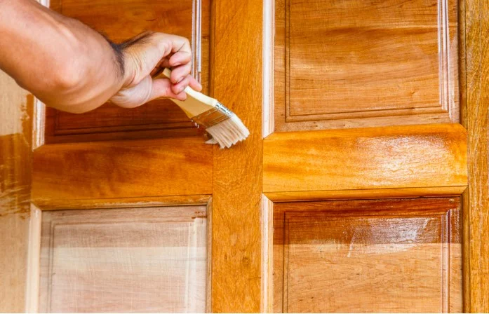 Take care of wooden entrance door