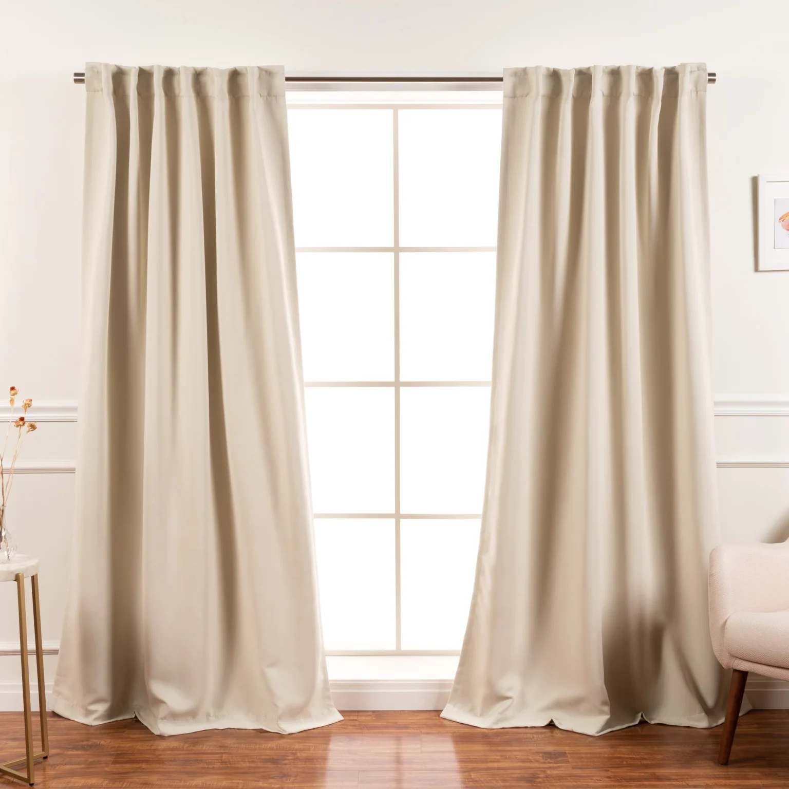 Rod pocket curtains