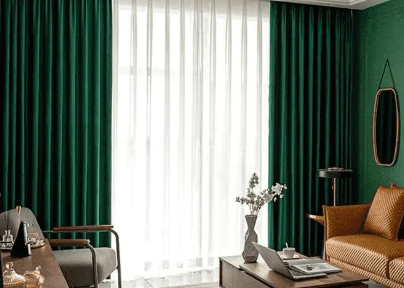 Velvet types of curtains