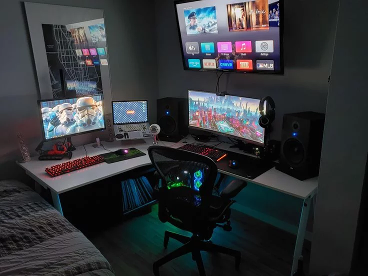 high tech gaming bedroom