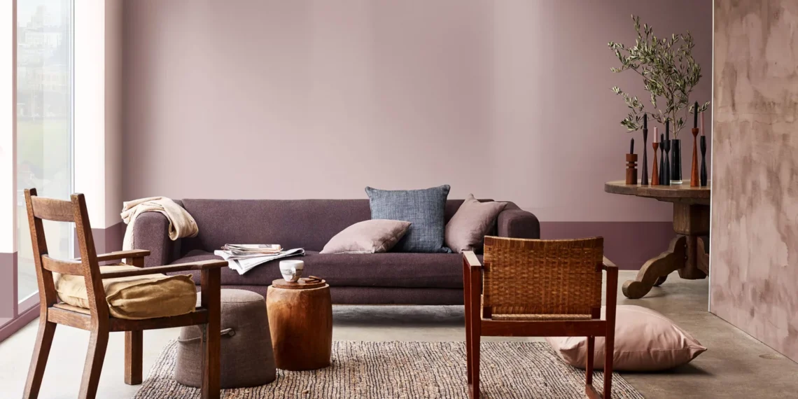 A furniture set completing the Paint Colour of the wall