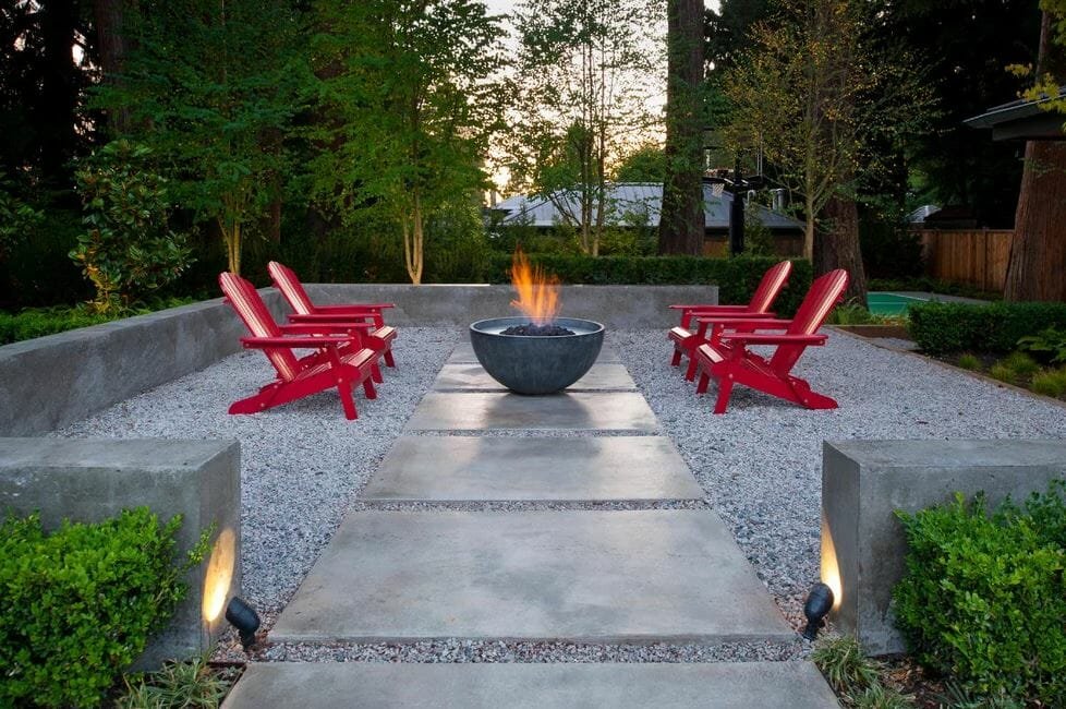 low budget backyard designs with gravel for homes