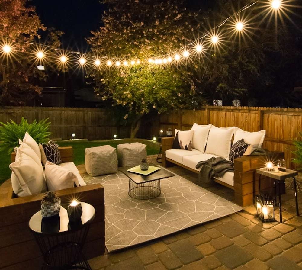 Deck Decorating Ideas with string lights