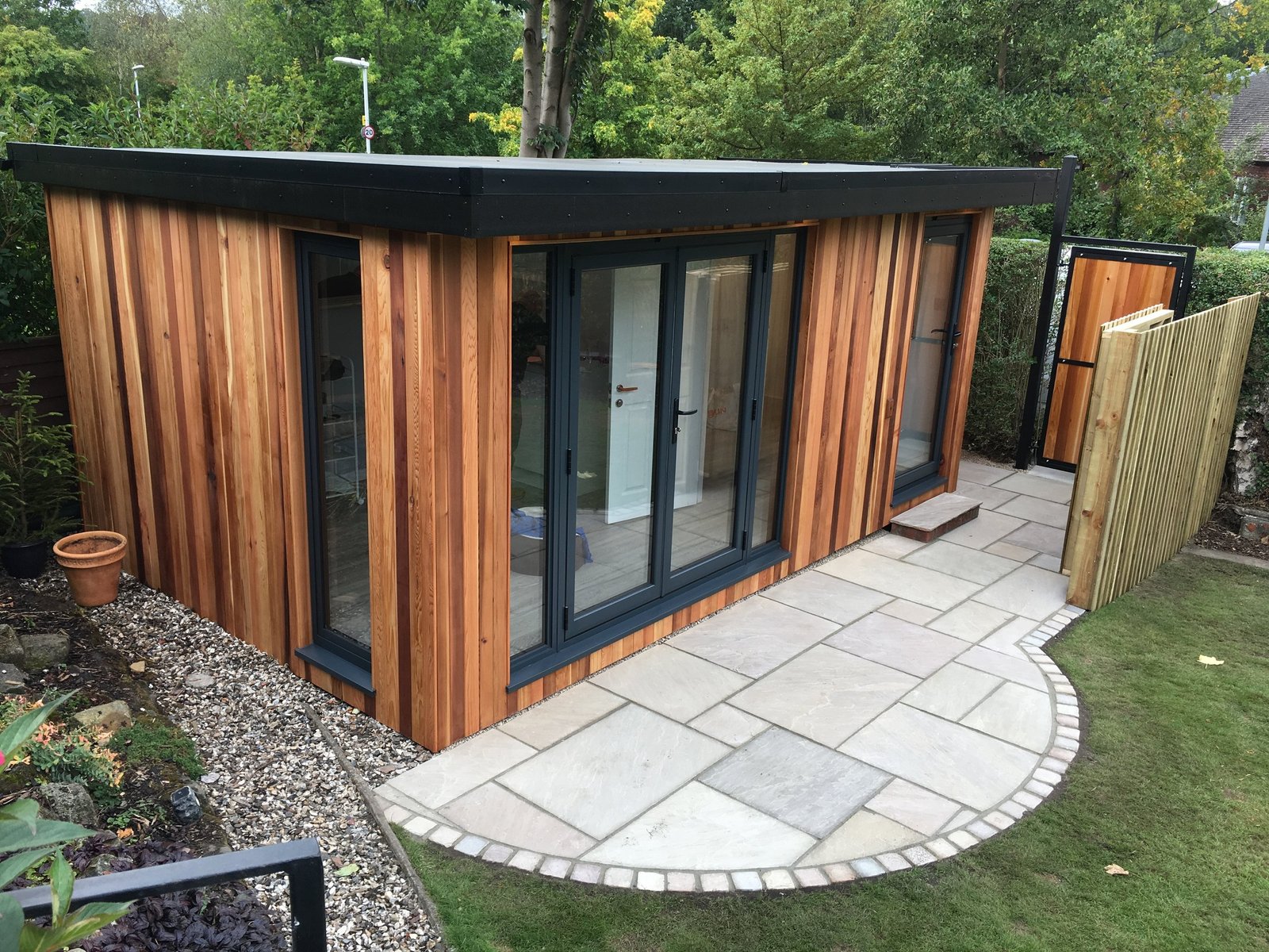 Garden office and shed combination
