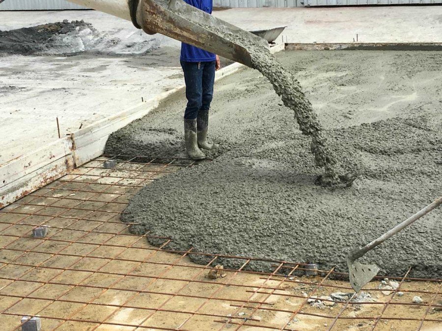 Mixing and Pouring Concrete