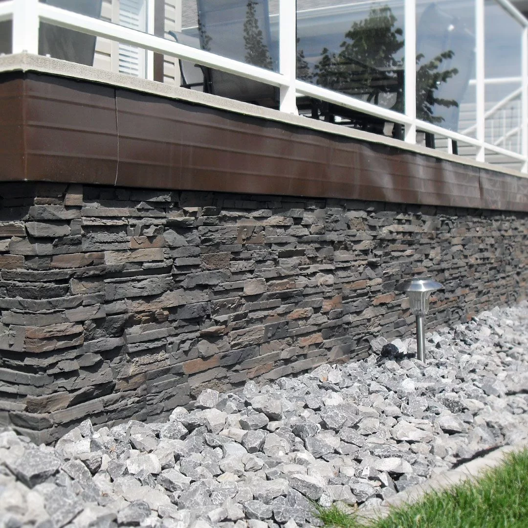 Faux Stone for Deck Skirting