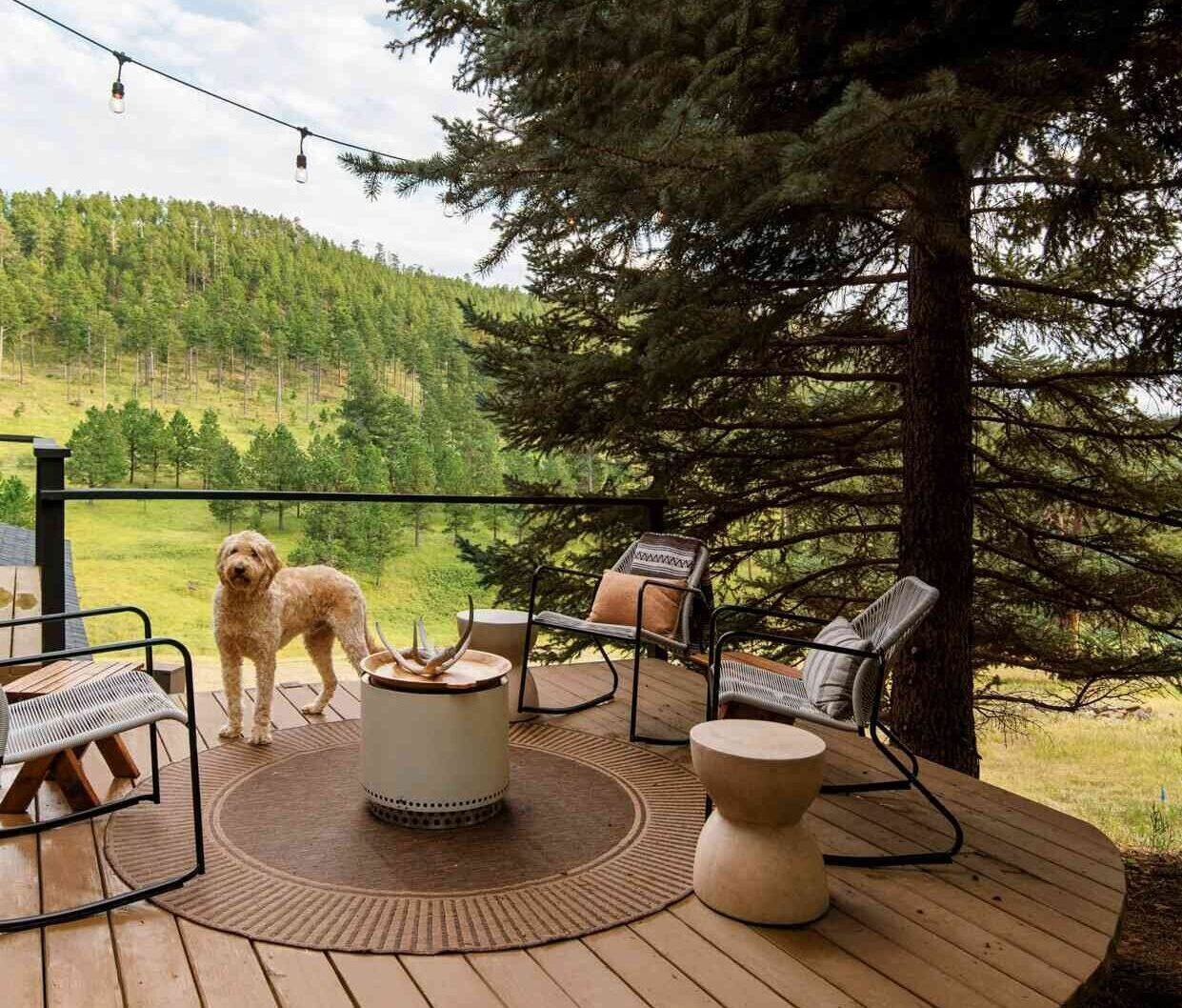 Open-air decor deck ideas for backyard