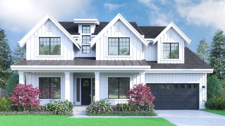 22 Inspiring Exterior House Colors With Black Windows