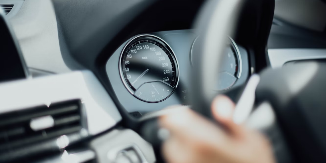Speedometer of the car
