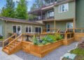 a house with a deck
